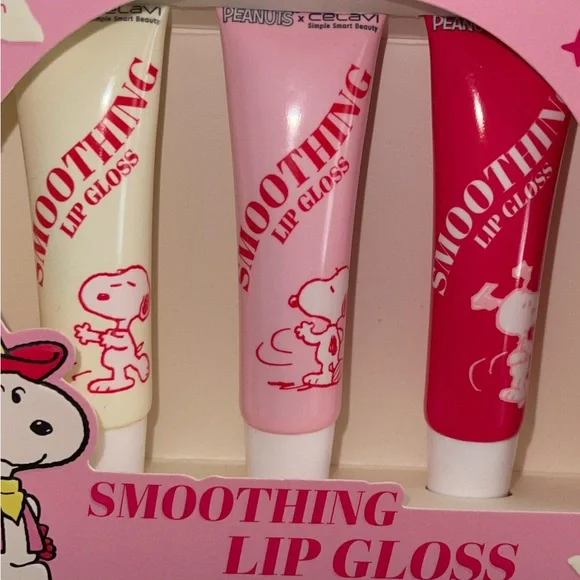 PEANUTS x CELAVI 3 PACK SMOOTHING LIP GLOSS - Picture 2 of 2